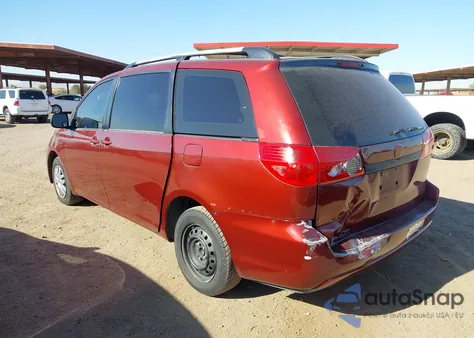 2007 Toyota Sienna Ce из США, поврежденный, VIN 5TDZK23CX7S050818